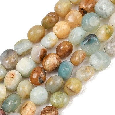 Natural Flower Amazonite Beads Strands GG-CBA787B-A26-1