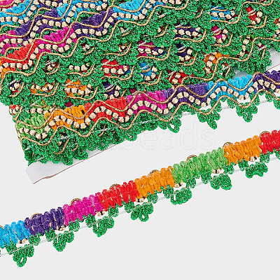 Filigree Corrugated Lace Ribbon OCOR-WH0066-94A-1