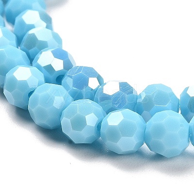 Opaque Glass Beads Stands X-EGLA-A035-P6mm-B08-1