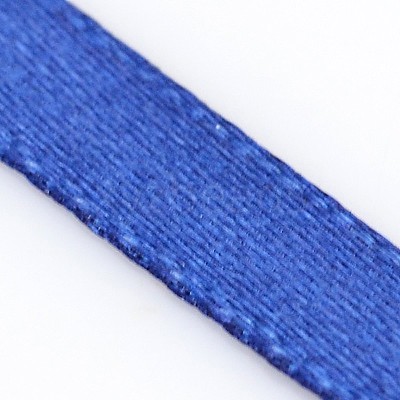 1/4 inch(6mm) Dark Blue Satin Ribbon X-RC6mmY038-1