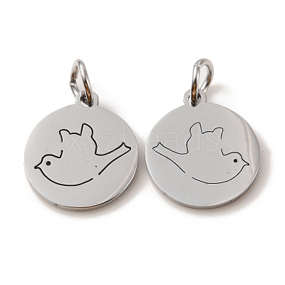 Non-Tarnish 304 Stainless Steel Charms STAS-D050-07P-05-1