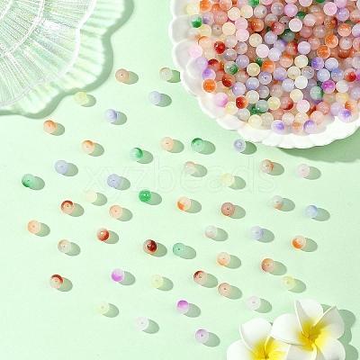 400Pcs Baking Paint Transparent Glass Beads DGLA-YW0001-61A-1
