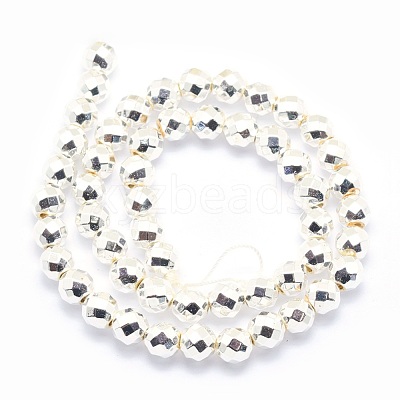 Electroplate Non-magnetic Synthetic Hematite Beads Strands G-L485-03D-S-1