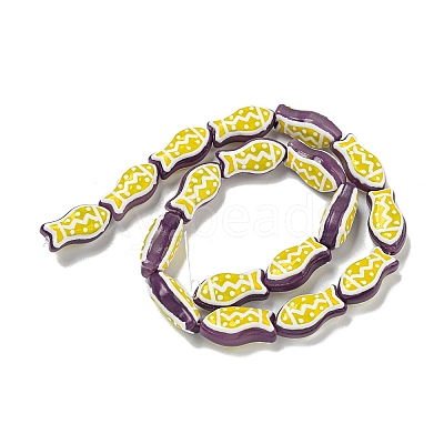 Handmade Transparent Glass Beads GLAA-N0028-02E-1
