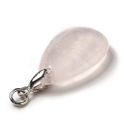 Natural Rose Quartz Pendants G-H286-04P-01-1