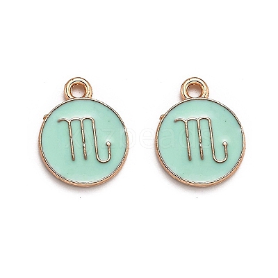 Alloy Enamel Pendants ENAM-S124-01A-15L-1