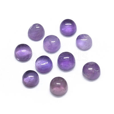 Natural Amethyst Cabochons G-O175-23-19-1