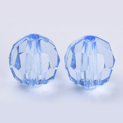 Transparent Acrylic Beads TACR-Q257-6mm-V41-1