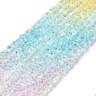 Transparent Glass Bead Strands LS-GLAA-H023-02H-1
