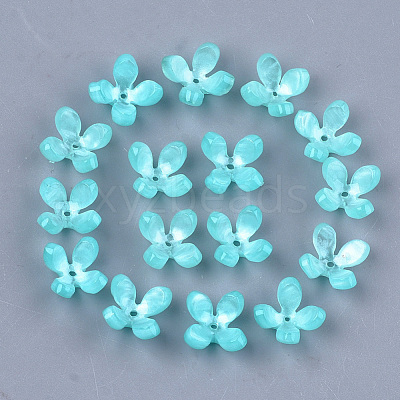 Cellulose Acetate(Resin) Bead Caps X-KK-S161-05F-1