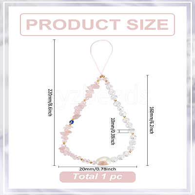 1Pc Resin Mobile Straps HJEW-LP0001-05-1