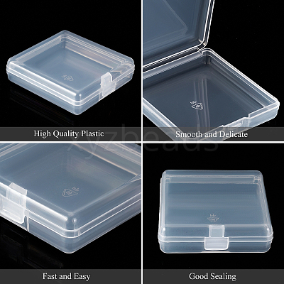 20Pcs Transparent Plastic Bead Containers CON-BC0002-26-1