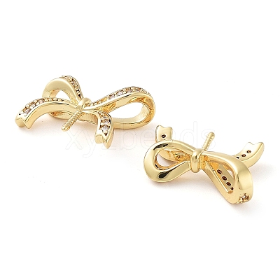 Rack Plating Brass Micro Pave Clear Cubic Zirconia Pendants KK-M280-15G-1