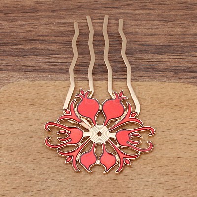 Alloy Hair Comb Findings PW-WGAD31C-07-1