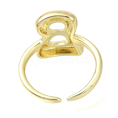 Rack Plating Brass Open Cuff Rings RJEW-S394-01G-B-1