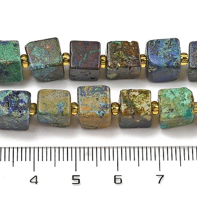 Natural Azurite Beads Strands G-G053-B20-01-1