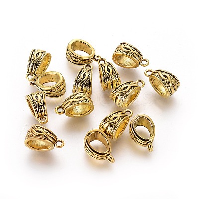 Tibetan Style Alloy Tube Bails LS-GLF10386Y-NF-1