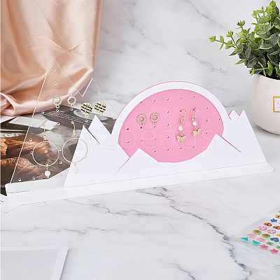 Acrylic Earring Display Stands EDIS-WH0016-016-1