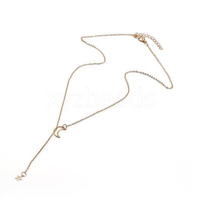 Moon Star Iron Lariat Necklaces for Women FS-WGAA6DB-01-1