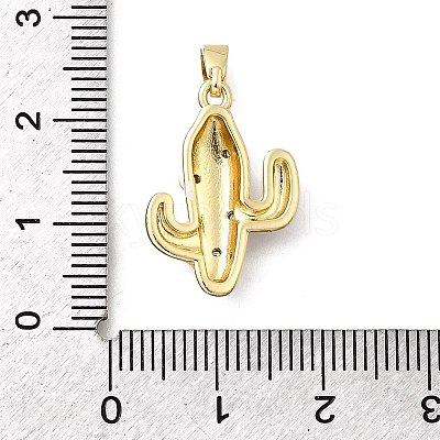Brass Micro Pave Cubic Zirconia Pendants KK-P336-39G-01-1