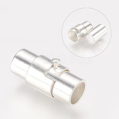 Brass Locking Tube Magnetic Clasps MC077-S-1