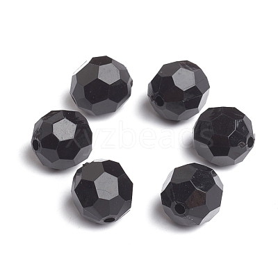 Opaque Acrylic Beads PAB14mmY-1-1