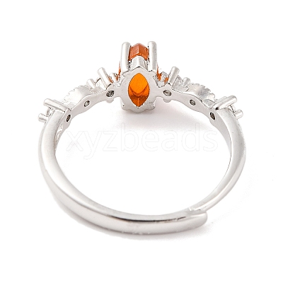 Horse Eye Natural Carnelian Adjustable Rings RJEW-Q817-02P-05-1