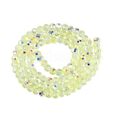 Transparent Glass Beads Strands LS-EGLA-N016-6mm-07-1