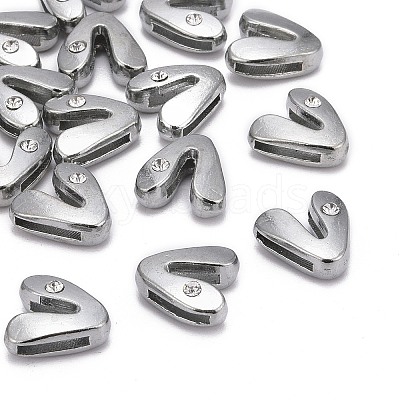 Letter Slider Beads for Watch Band Bracelet Making LS-ALRI-O012-V-NR-1