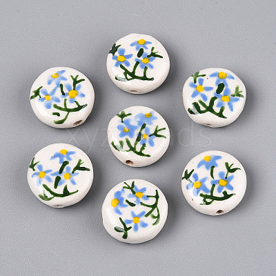 Handmade Porcelain Beads PORC-T134-13M-1