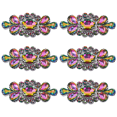 6Pcs Glass Rhinestone DIY-WR0001-11A-1