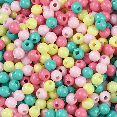 Opaque Acrylic Beads X1-OACR-H118-07B-10-1