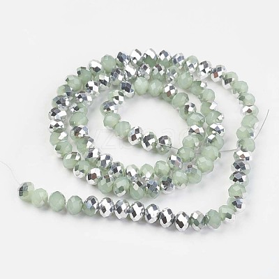 Electroplate Glass Beads Strands EGLA-A034-J8mm-M01-1