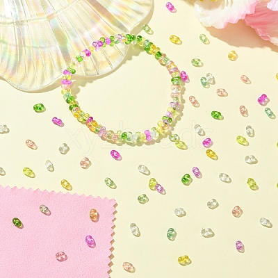 90g 9 Colors Baking Paint Glass Seed Beads SEED-YW0002-51A-1