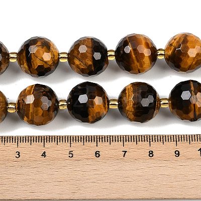 Natural Tiger Eye Beads Strands G-C249-A19-16mm-1