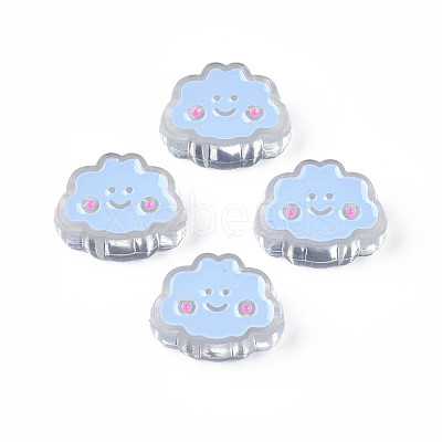 Transparent Acrylic Beads X-ACRC-S039-01-1