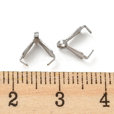 Non-Tarnish 316 Surgical Stainless Steel Pendant Pinch Bails LS-STAS-Q310-04P-1