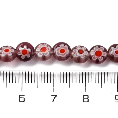 Handmade Millefiori Lampwork Beads Strands LAMP-G164-11J-1