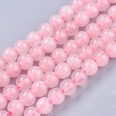 Natural Rose Quartz Bead Strands X-G-R193-13-4mm-1