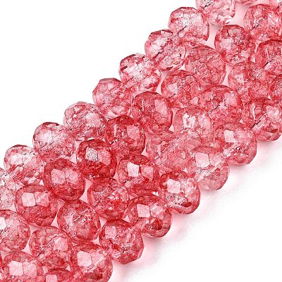 Transparent Glass Beads Strands X-GLAA-T023-6mm-A13-1