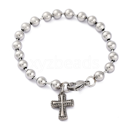 304 Stainless Steel Bracelets BJEW-M001-01P-05-1