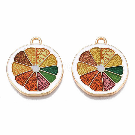 Rack Plating Alloy Enamel Pendants LS-PALLOY-N172-055-1