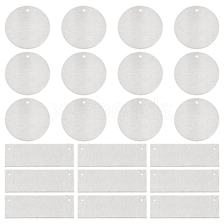 40Pcs 2 Styles Aluminum Pendants FIND-SC0010-22-1