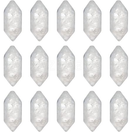 Olycraft 12Pcs Faceted Natural Quartz Crystal Rock Crystal Double Terminated Points G-OC0003-64-1