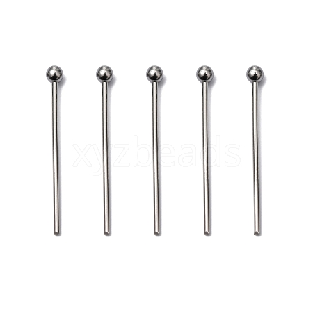 Tarnish Resistant 304 Stainless Steel Ball Head Pins X-STAS-M010-20mm-01-1