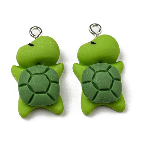 Opaque Resin Cartoon Pendants CRES-B015-02-1