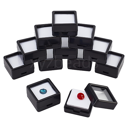 Plastic Loose Diamond Display Boxes CON-WH0087-55A-1