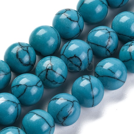 Synthetic Turquoise Beads Strands G-L605-G01-04A-1