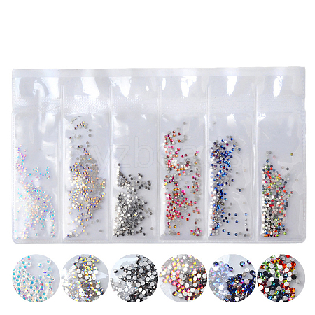 Glass Rhinestone Flat Back Cabochons MRMJ-T009-034A-SS3-1