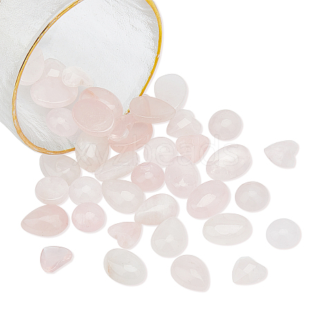 40Pcs 4 Style Gemstone Cabochons G-FH0001-25-1